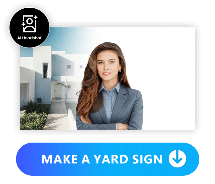 replace images,which are created with AI headshot from PhotoDirector on the yard sign